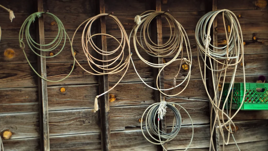 Hdr wall of rope Arizona Dude Ranch