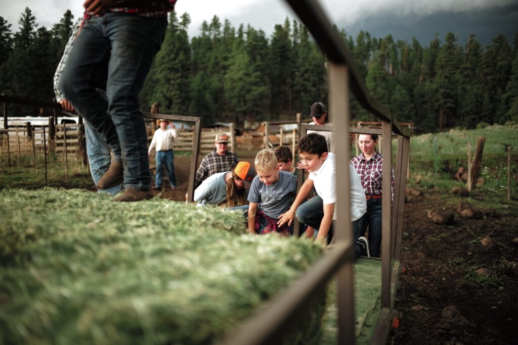 Kids playing and enjoying ranch activities at our Arizona Dude Ranch