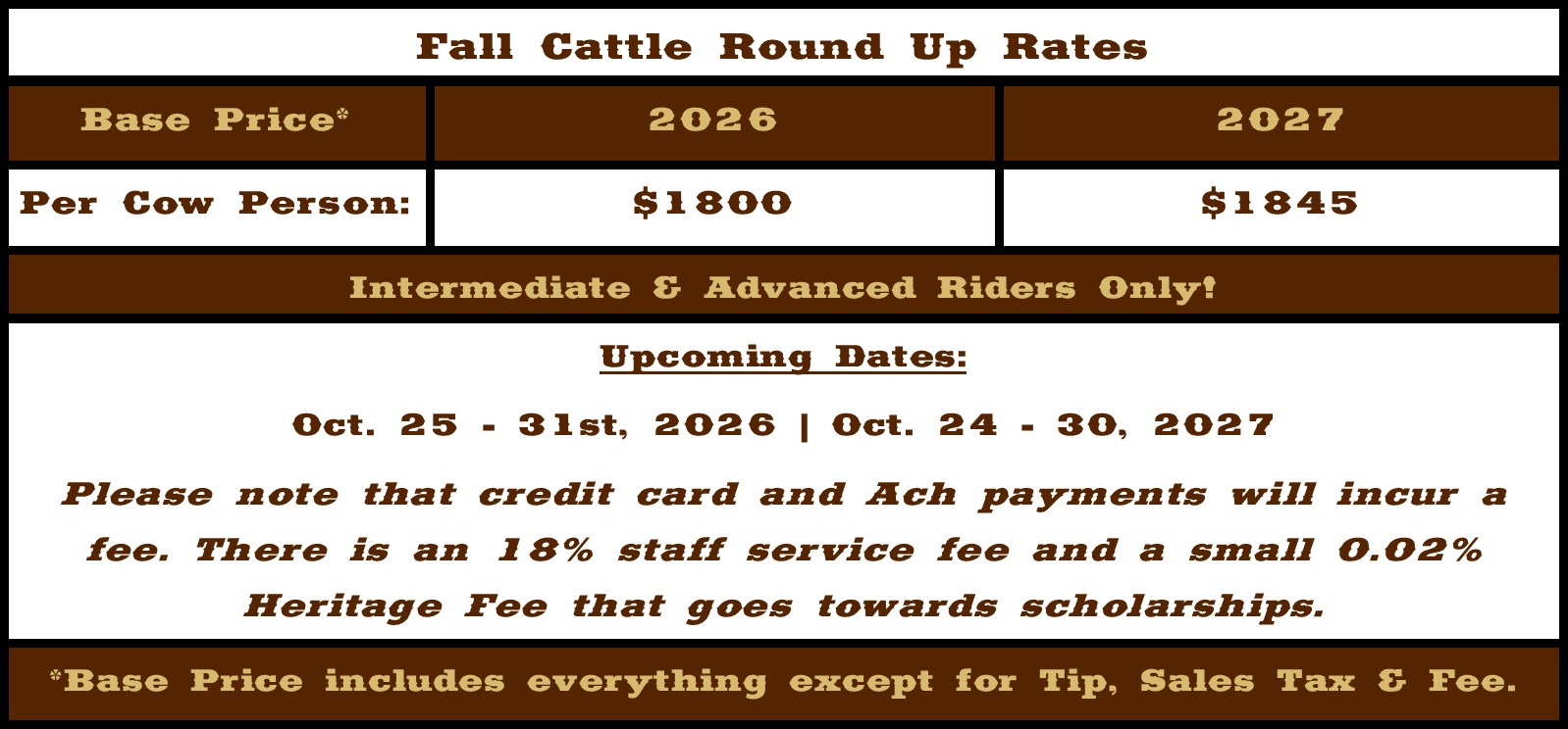 K - 10-31-25 cattle round up rates